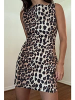 Et Clet Terri Leopard Print Dress