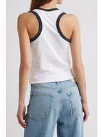 Rag & Bone Mia Ringer Tank White Multi