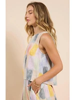 Sadie&Sage Petra Sleeveless Top Pink Multi