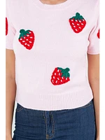 Dreamers Roya Strawberry Sweater Pink