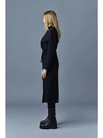 Mackage MAI Double-face wool wrap coat Black