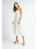 Mable Zoey Midi Dress In Cream