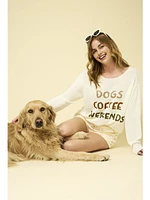 Gilli Dog Coffee Weekends Sweater White