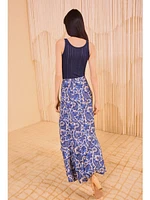 Ulla Johnson Sabina Faux Wrap Skirt Ocean
