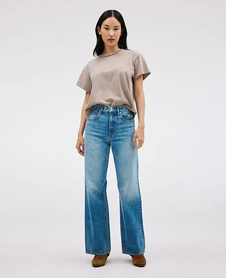 SLVRLAKE Grace Straight Leg Jeans in American Beauty