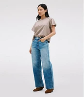SLVRLAKE Grace Straight Leg Jeans in American Beauty