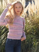 LoveShackFancy Aquarius Pullover Sweater Pink Cloud