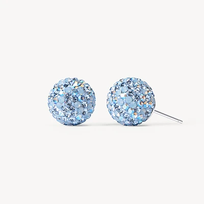 Denim Sparkle Ball™ Stud Earrings