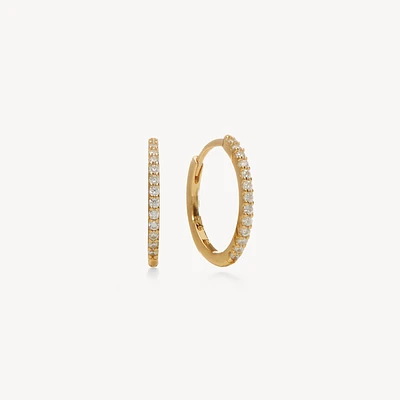 Pavé Hoop Earrings