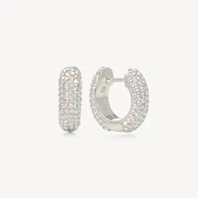 Small Sparkle Hoop Earrings