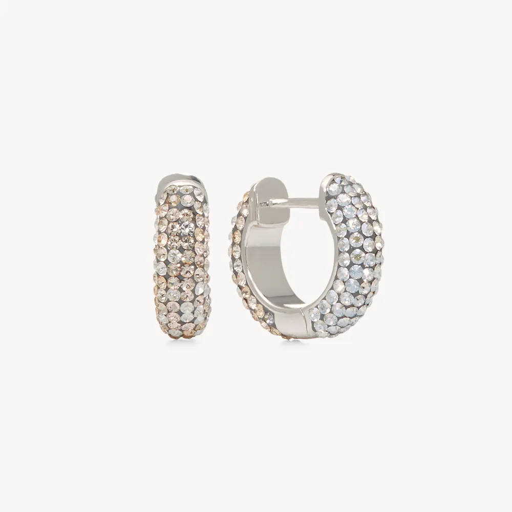 Dancing Queen Sparkle Hoop Earrings — Small