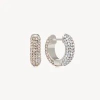 Dancing Queen Sparkle Hoop Earrings — Small