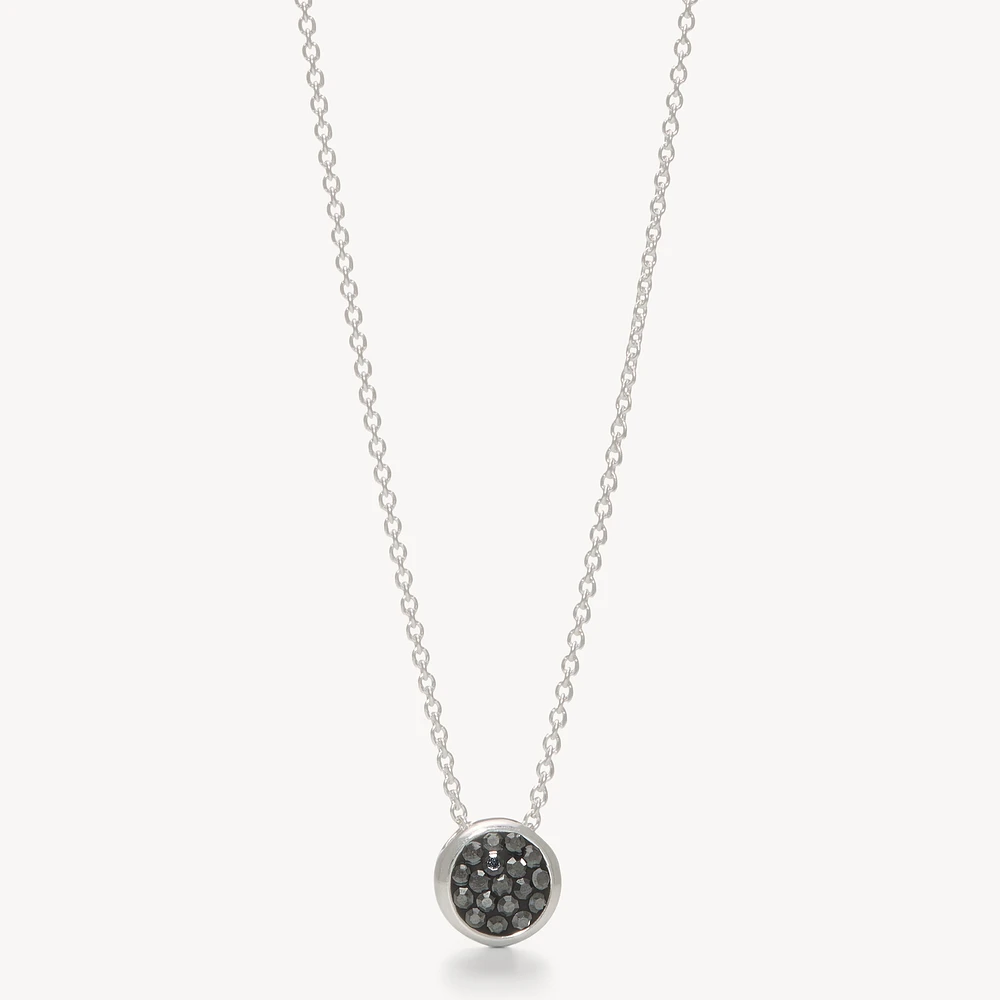 Sparkle Bezel Slider Necklace