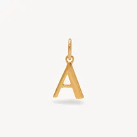 Gold Letter Charm