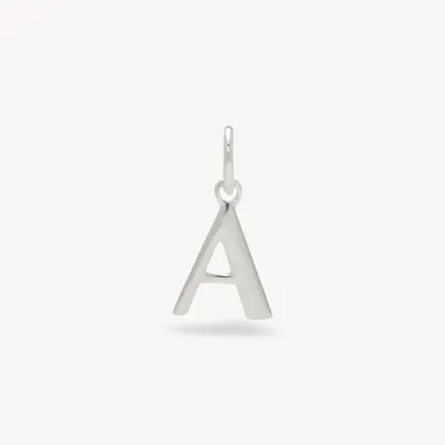 Silver Letter Charm