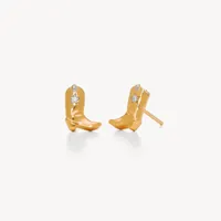 Ride Boot Stud Earrings