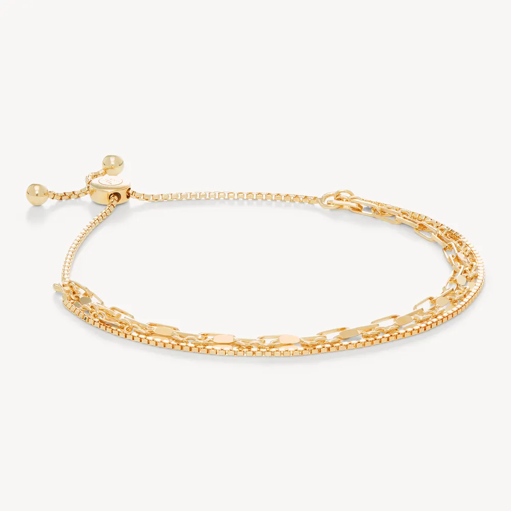 Chain Trio Strand Bracelet