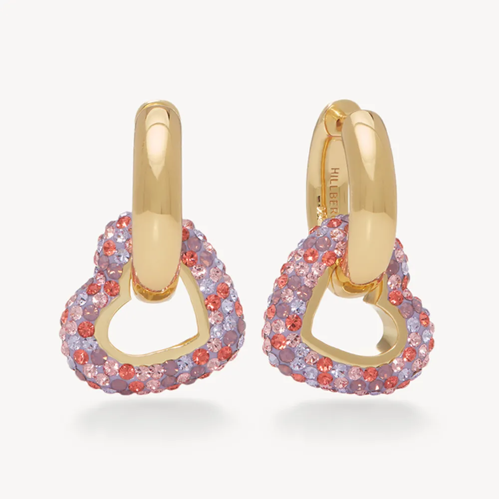 Smooches Lux Sparkle Hoop Earrings