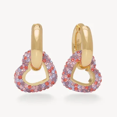 Smooches Lux Sparkle Hoop Earrings