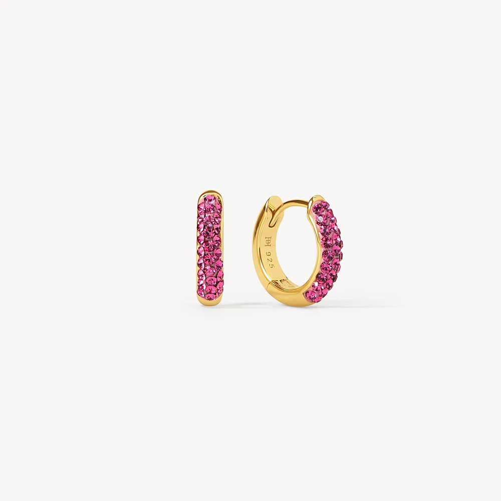 Rose Always On Sparkle Hoop Earrings