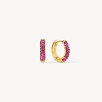 Rose Always On Sparkle Hoop Earrings