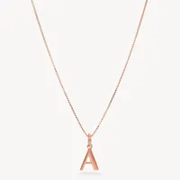 Rose Gold Letter Necklace