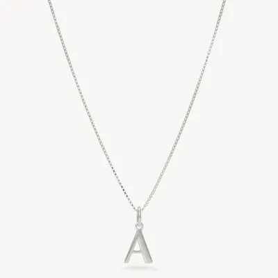 Silver Letter Necklace