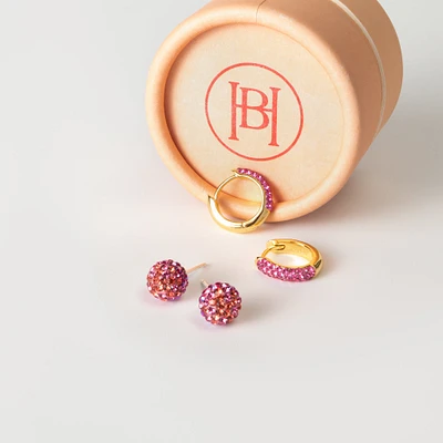 Wildflower Always On Sparkle Hoops and Small Studs Gift Set