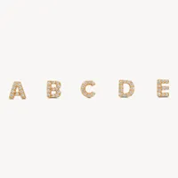 Single abc Stud Earring