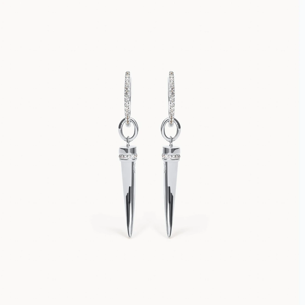 Tusk Charm Hoop Earring Set