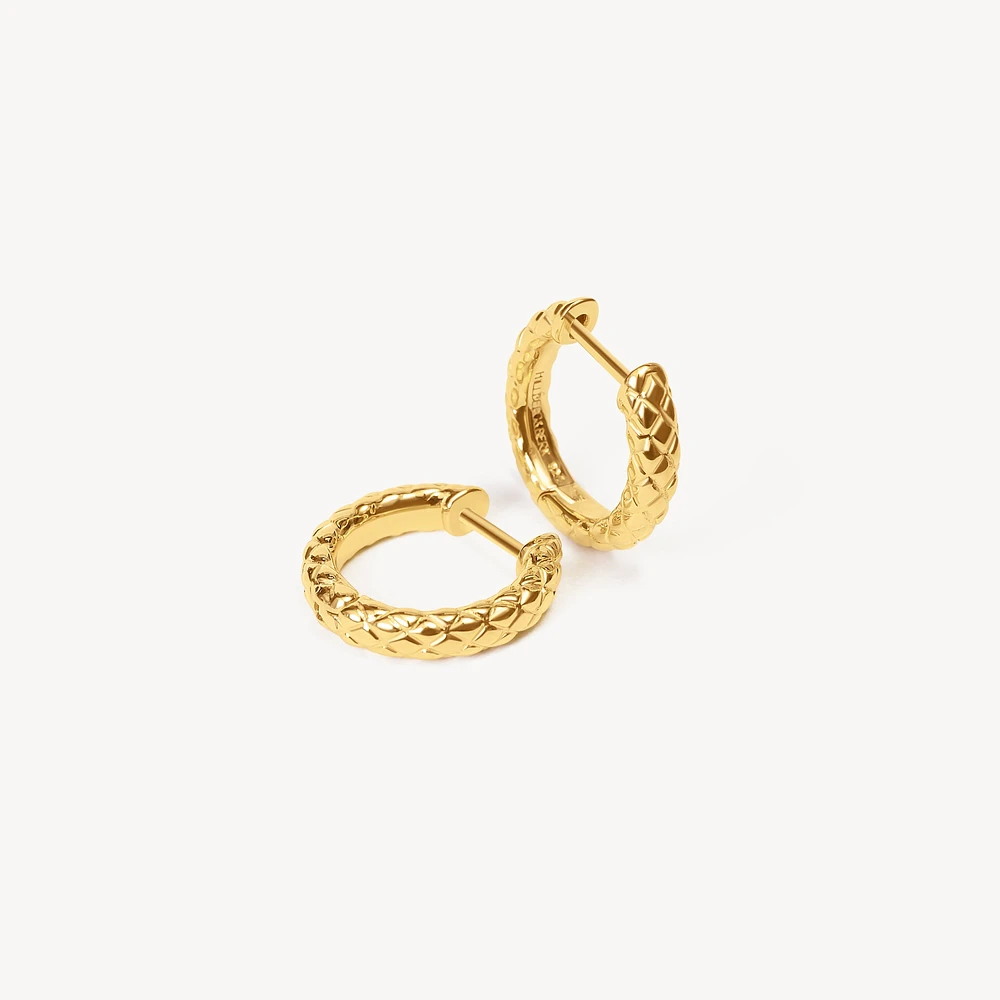 Snakeskin Hoop Earrings