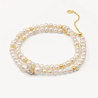 Sea Salt Pearl Wrap Bracelet
