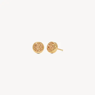 Sparkle Bezel Stud Earrings