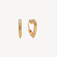 Heart Huggie Hoop Earrings