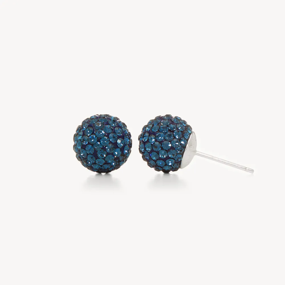 Medium Sapphire Sparkle Ball™ Stud Earrings