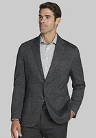 Men's Traveler Collection Tailored Fit Plaid Knit Sportcoat at Jos. A. Bank, Black,