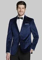 Men's Jos. A. Bank Slim Fit Velvet Dinner Jacket at Bank, Blue/Navy,