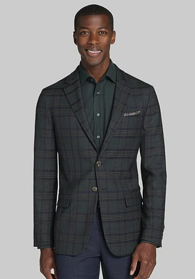 Men's Jos. A. Bank Slim Fit Plaid Sportcoat at Bank, Green/Purple,