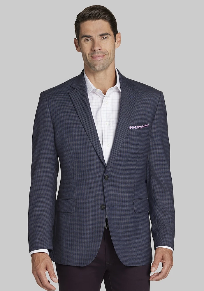 Men's Jos. A. Bank Traditional Fit Check Sportcoat at Bank, Blue/Brown/Navy,