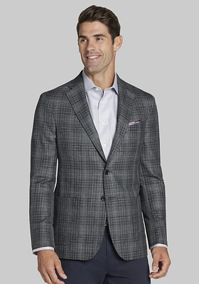 Men's Reserve Collection Tailored Fit Plaid Sportcoat at Jos. A. Bank, Dark Grey,