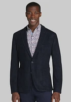 Men's Traveler Collection Slim Fit Patterned Knit Sportcoat at Jos. A. Bank, Blue/Navy,