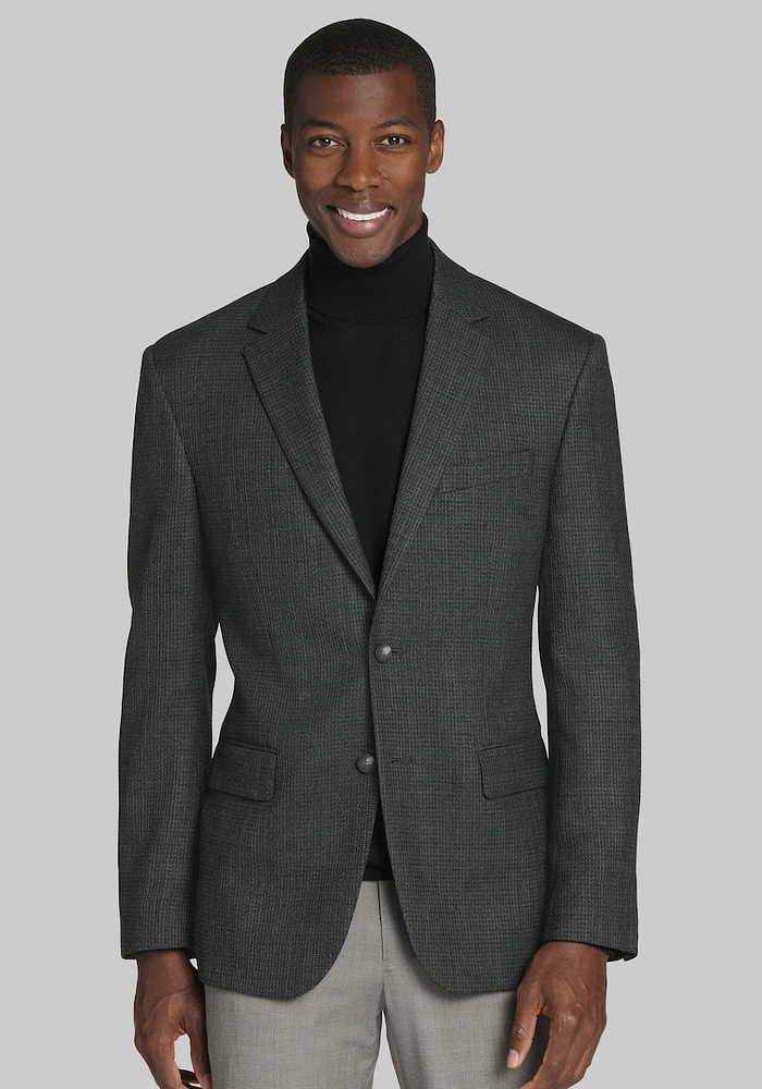 Men's Traveler Collection Tailored Fit Textured Sportcoat at Jos. A. Bank, Green,