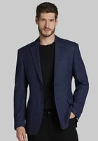 Men's Traveler Collection Tailored Fit Check Sportcoat at Jos. A. Bank, Blue,