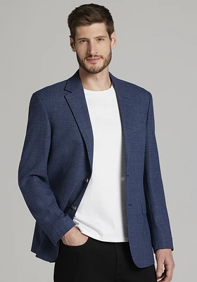 Men's Traveler Collection Tailored Fit Crosshatch Sportcoat at Jos. A. Bank, Blue,