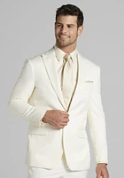 Men's Jos. A. Bank Slim Fit Swirled Jacquard Dinner Jacket at Bank, Cream/Ivory/White,