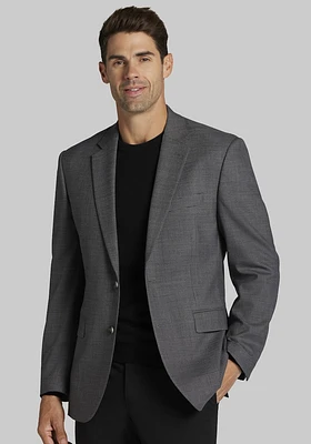 Men's Traveler Collection Traditional Fit Check Sportcoat at Jos. A. Bank, Grey,