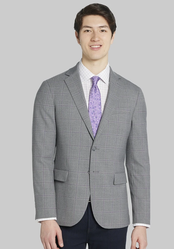 Men's Jos. A. Bank Tailored Fit Windowpane Sportcoat at Bank, Grey,