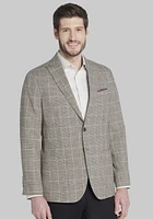 JoS. A. Bank Big & Tall Men's Tailored Fit Plaid Sportcoat , Tan, 48 Regular