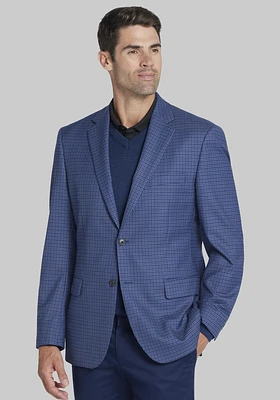 Men's Jos. A. Bank Traditional Fit Mini Plaid Sportcoat at Bank, Blue,