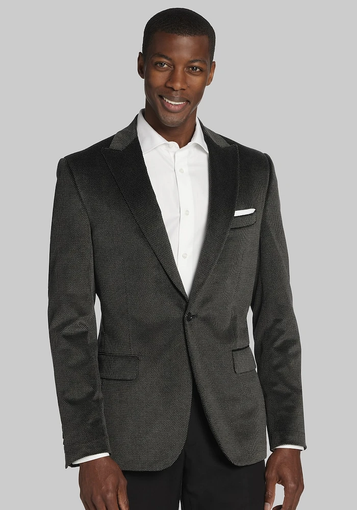 Men's Reserve Collection Slim Fit Dot Velvet Dinner Jacket at Jos. A. Bank, Grey,